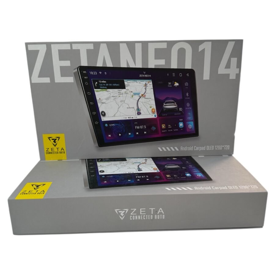⁦ZETA NEO14 – מסך מולטימדיה אנדרואיד חכם לרכב כולל פאנל מותאם⁩ – תמונה ⁦2⁩