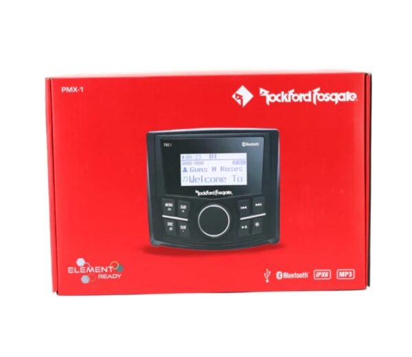 Rockford Fosgate PMX-1 – יחידת מדיה ימית קומפקטית עם Bluetooth